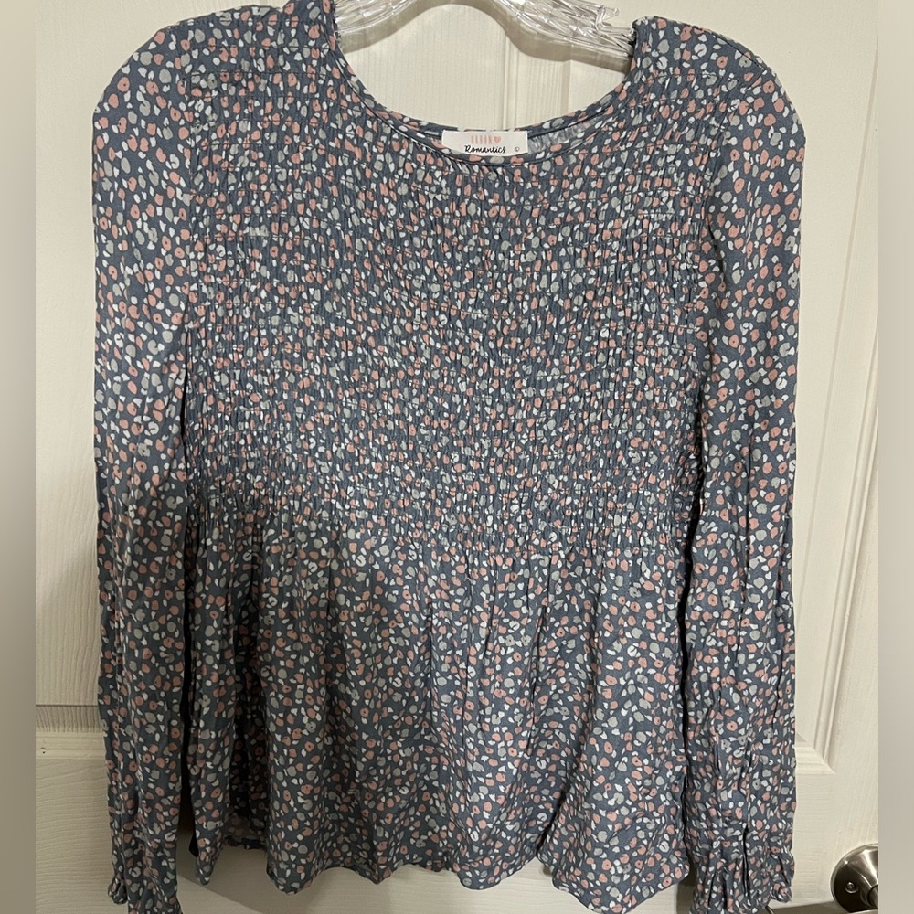 Urban Romantics Long-sleeved Babydoll Top sz L